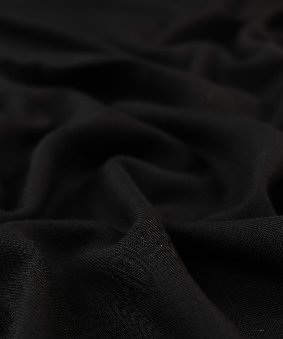 Men Unstitched Wool Blend Black Full Suit Fabric