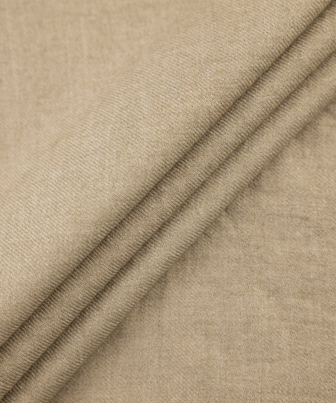 Men Unstitched Wool Blend Khaki Full Suit Fabric