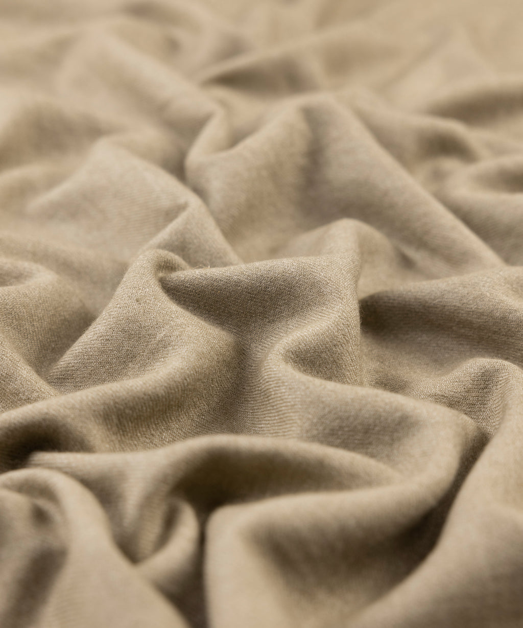 Men Unstitched Wool Blend Khaki Full Suit Fabric