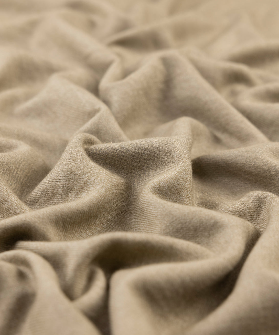 Men Unstitched Wool Blend Khaki Full Suit Fabric