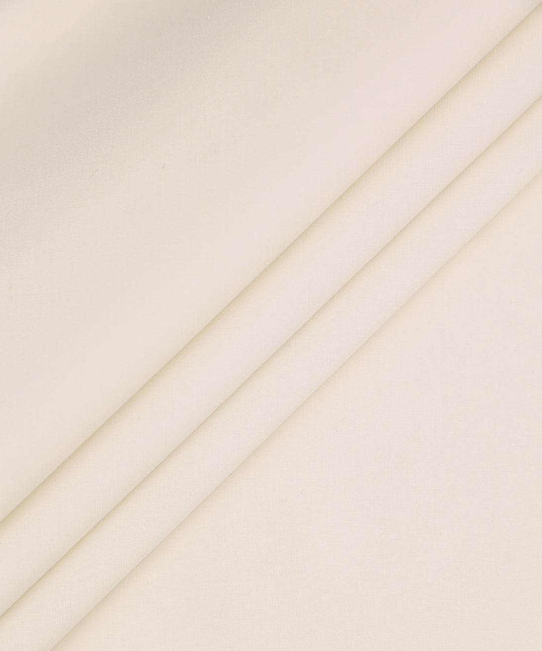 Men Unstitched Cotton Off-White Full Suit Fabric