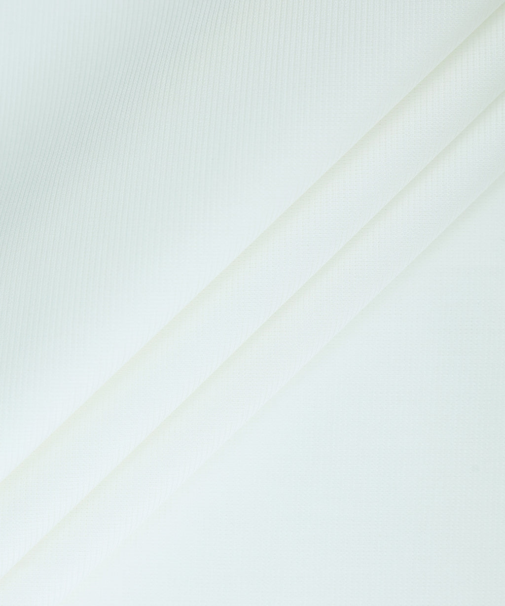 Men Unstitched Cotton Off White Full Suit Fabric