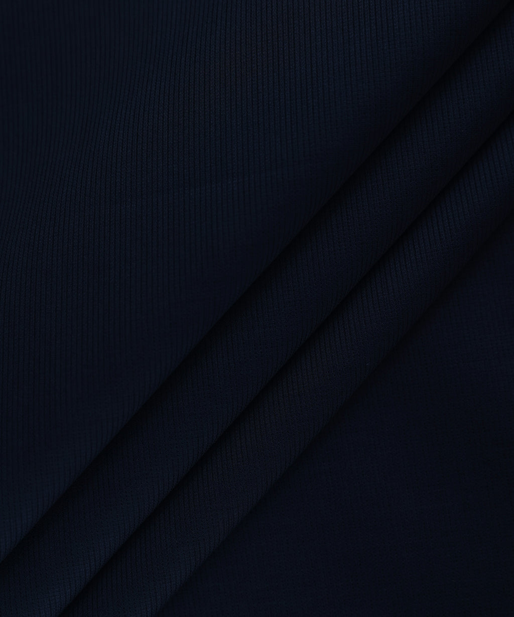 Men Unstitched Cotton Blue Full Suit Fabric