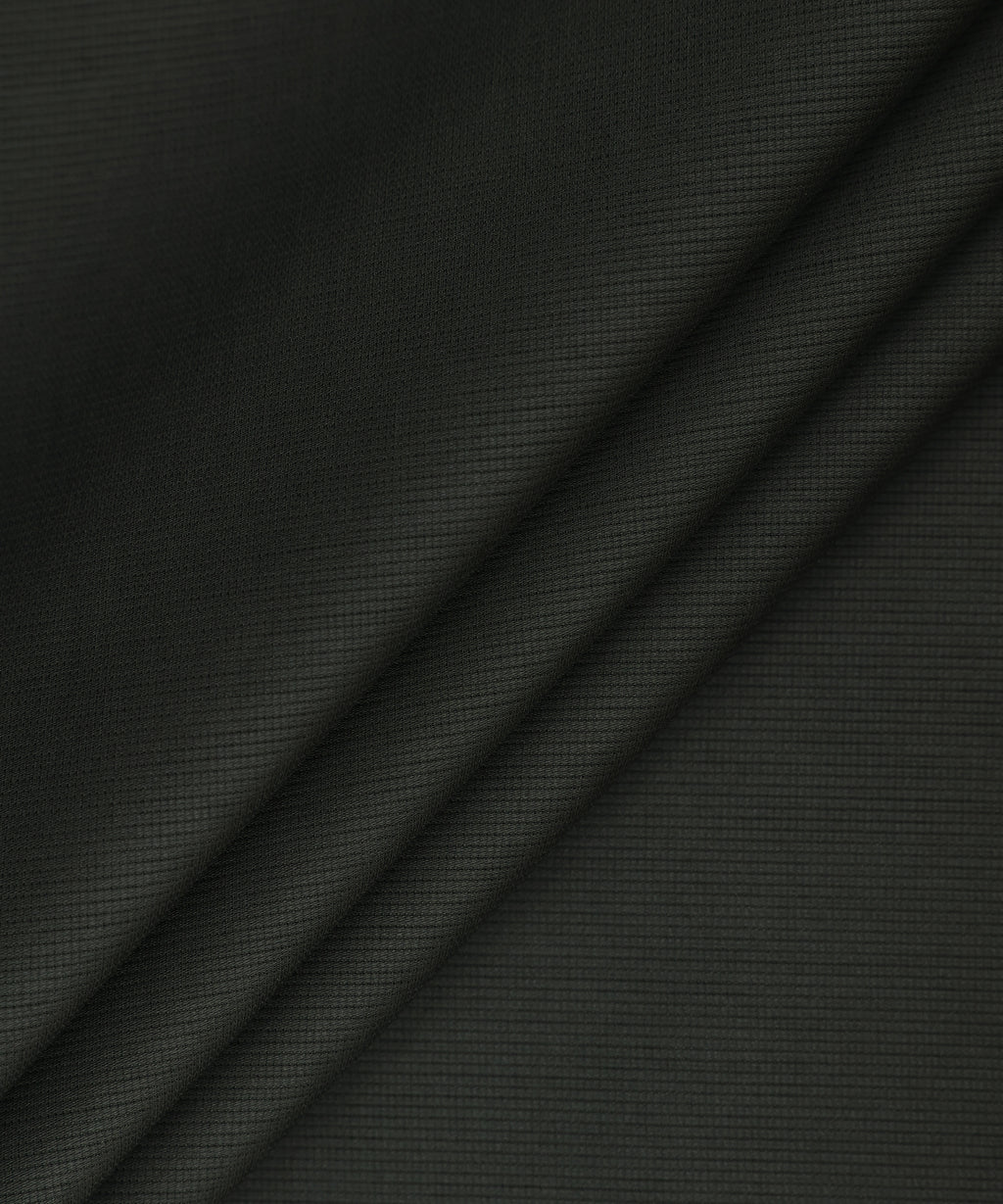 Men Unstitched Cotton Black Full Suit Fabric