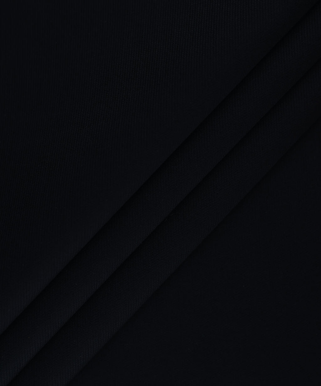 Men Unstitched Cotton Black Full Suit Fabric