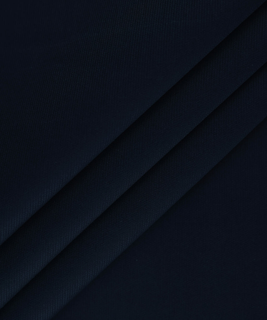 Men Unstitched Cotton Blue Full Suit Fabric