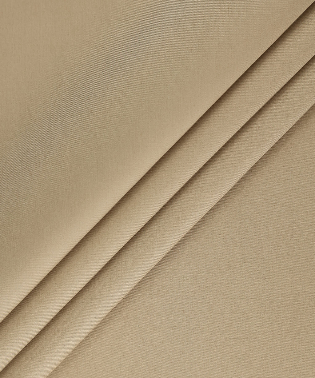 Men Unstitched Cotton Beige Full Suit Fabric