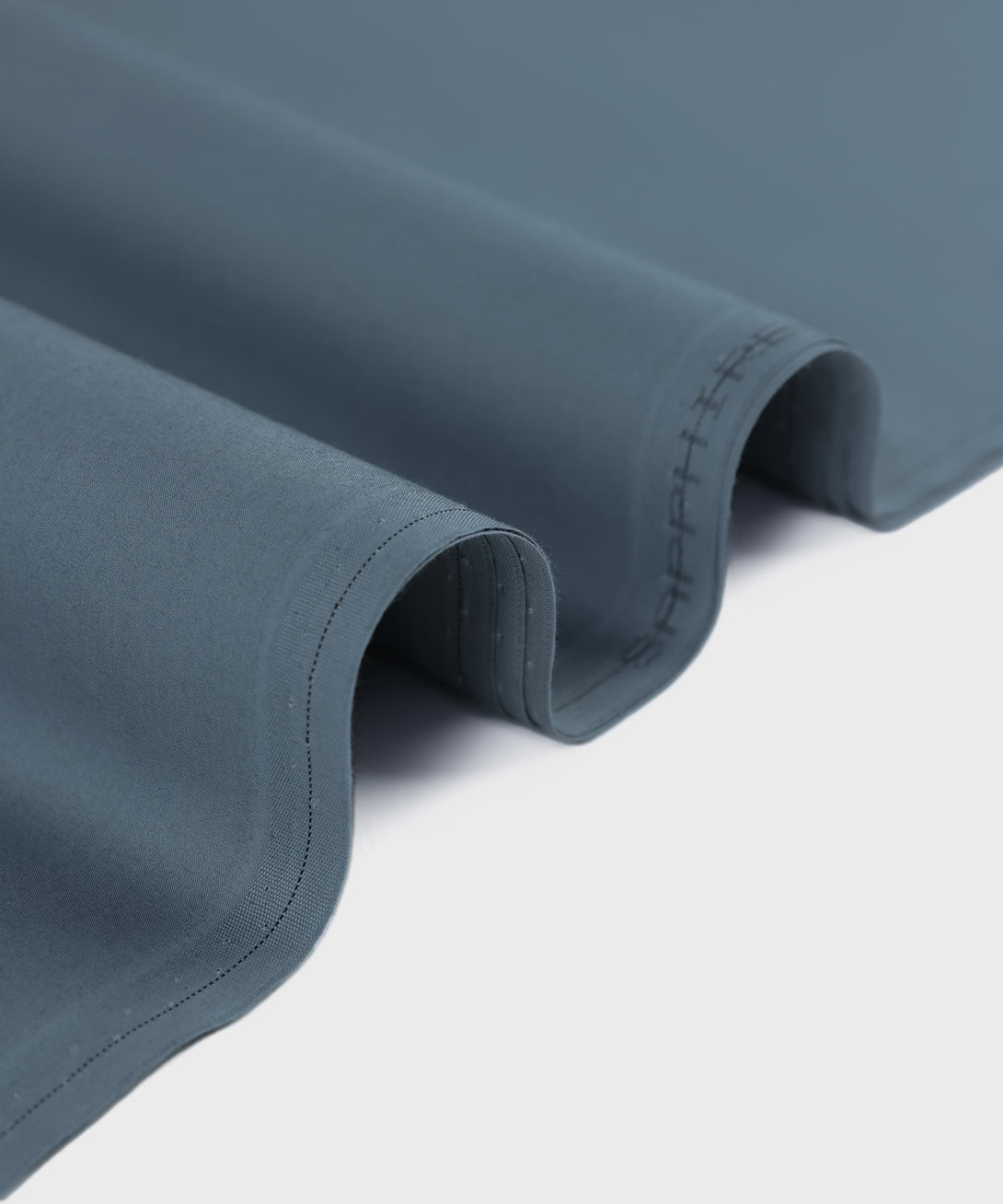Men Unstitched Cotton Blue Full Suit Fabric