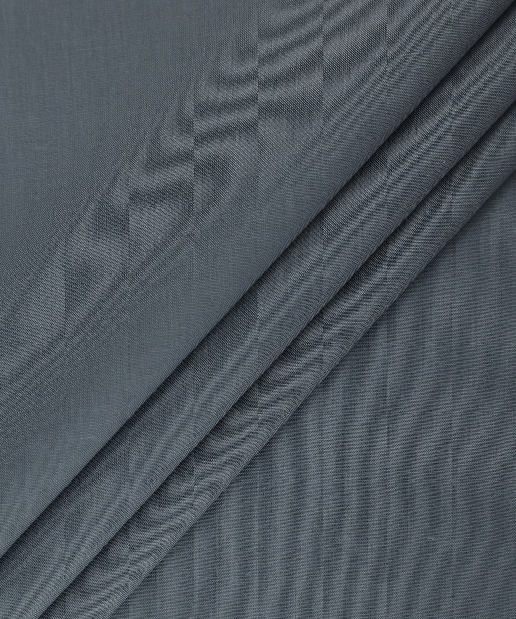 Men Unstitched Viscose Grey Green Full Suit Fabric 