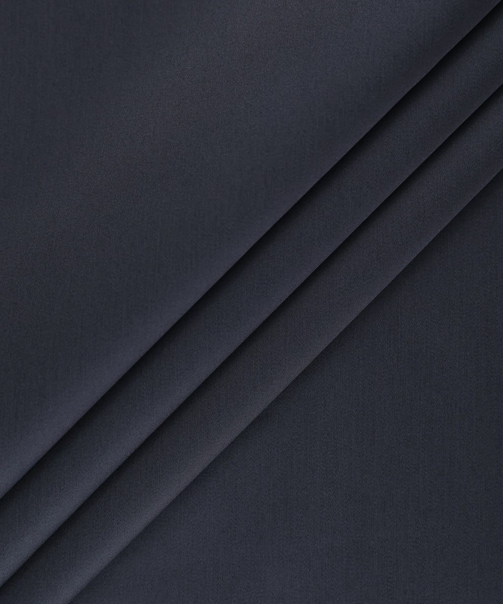 Men Unstitched Cotton Black Full Suit Fabric