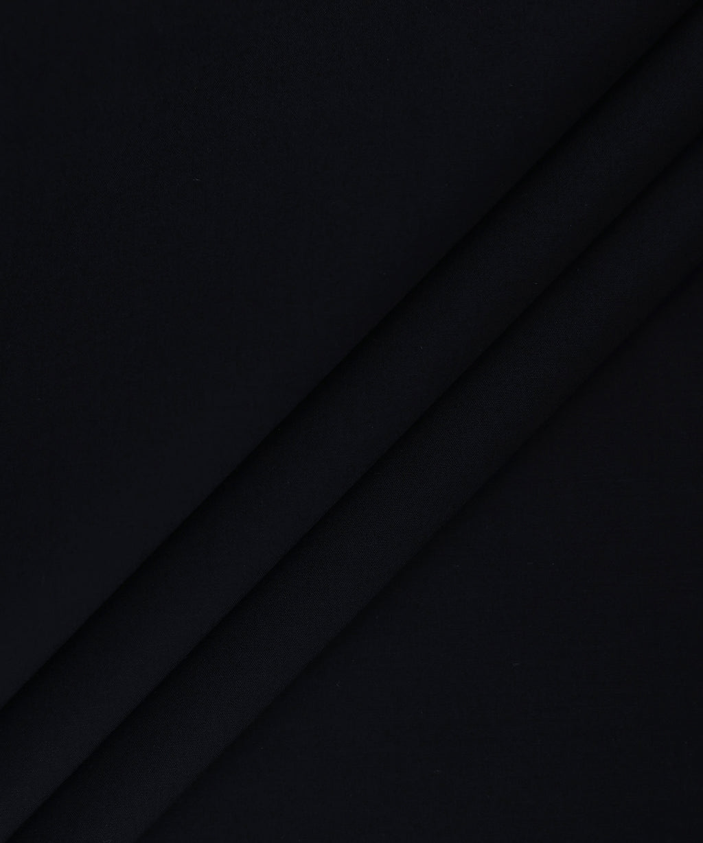 Men Unstitched Cotton Black Full Suit Fabric