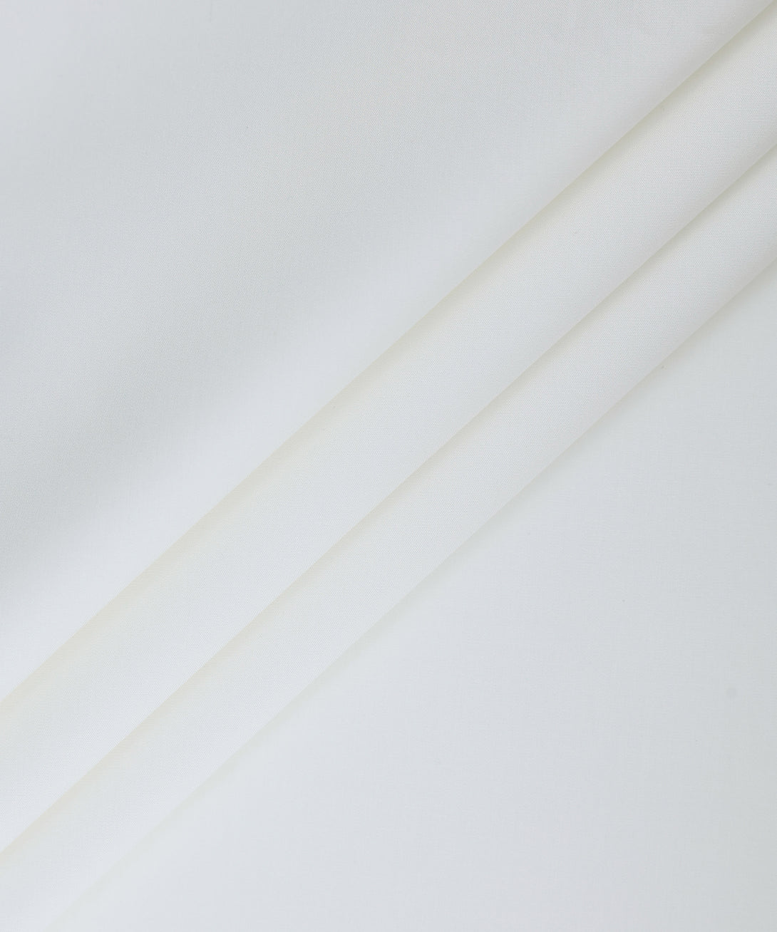 Men Unstitched Cotton Off White Full Suit Fabric