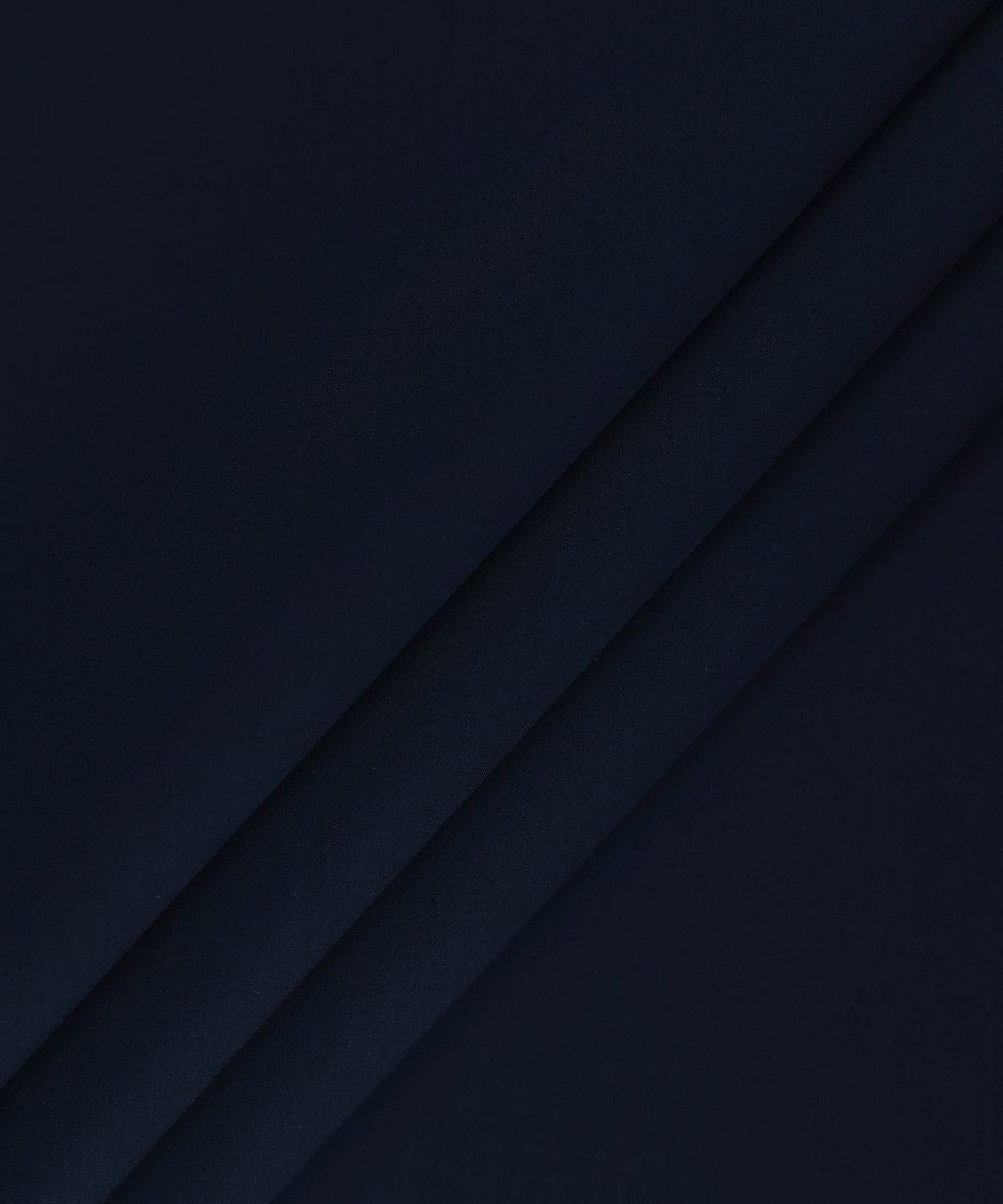 Men Unstitched Cotton Blue Full Suit Fabric