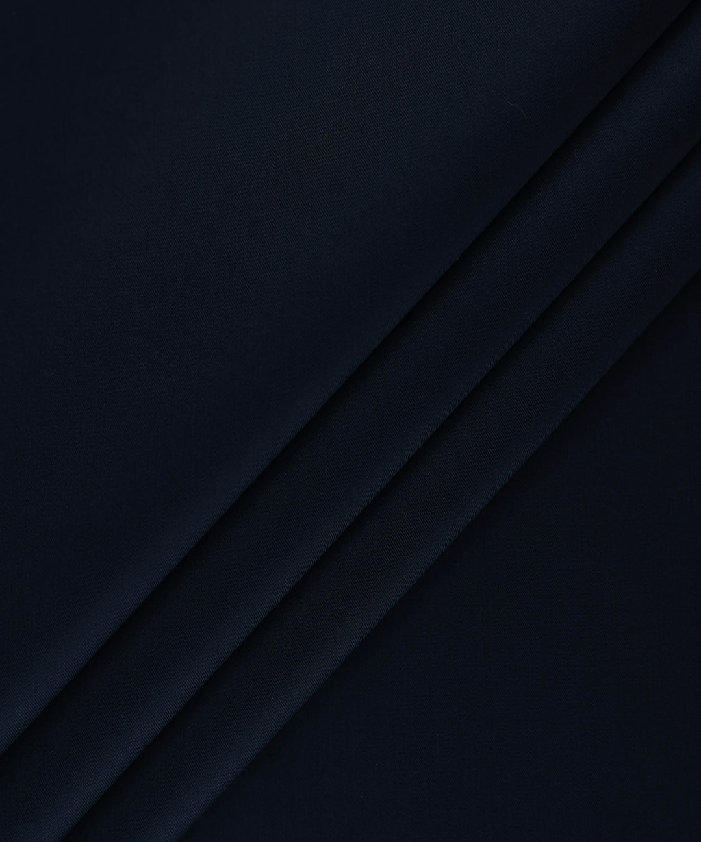 Men Unstitched Cotton Blue Full Suit Fabric