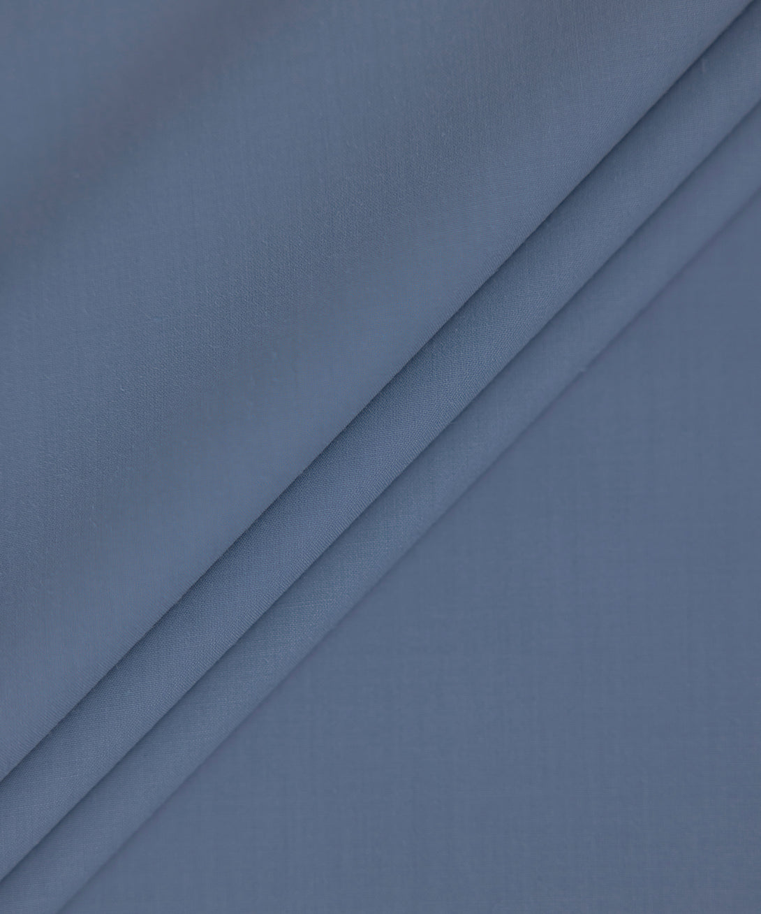 Men Unstitched Blended Blue Full Suit Fabric