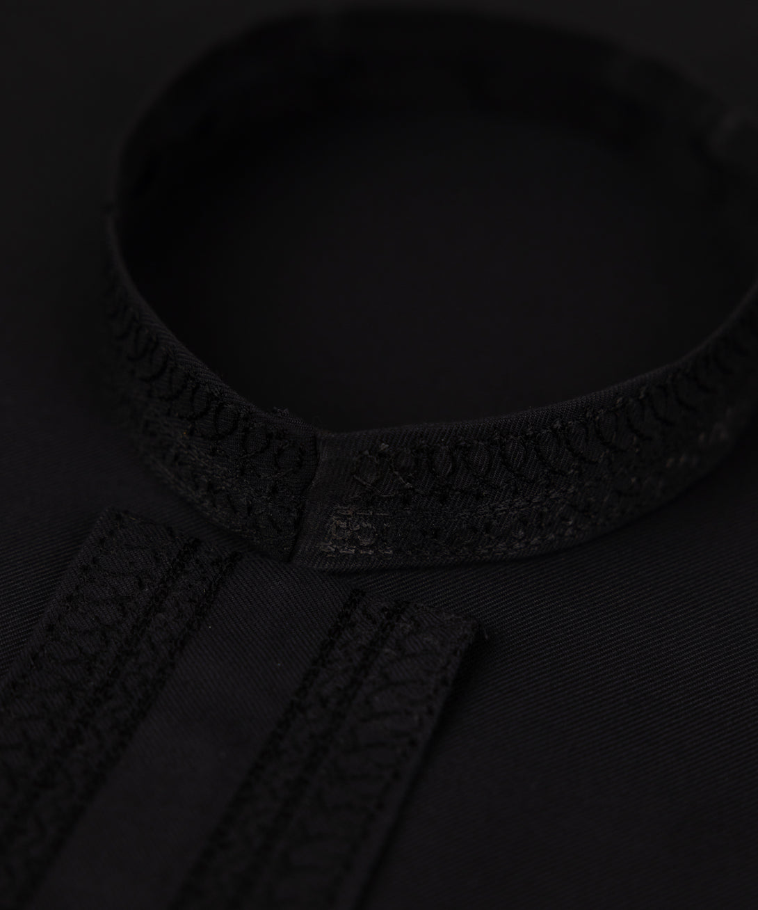Men Unstitched Blended Black Full Suit Fabric