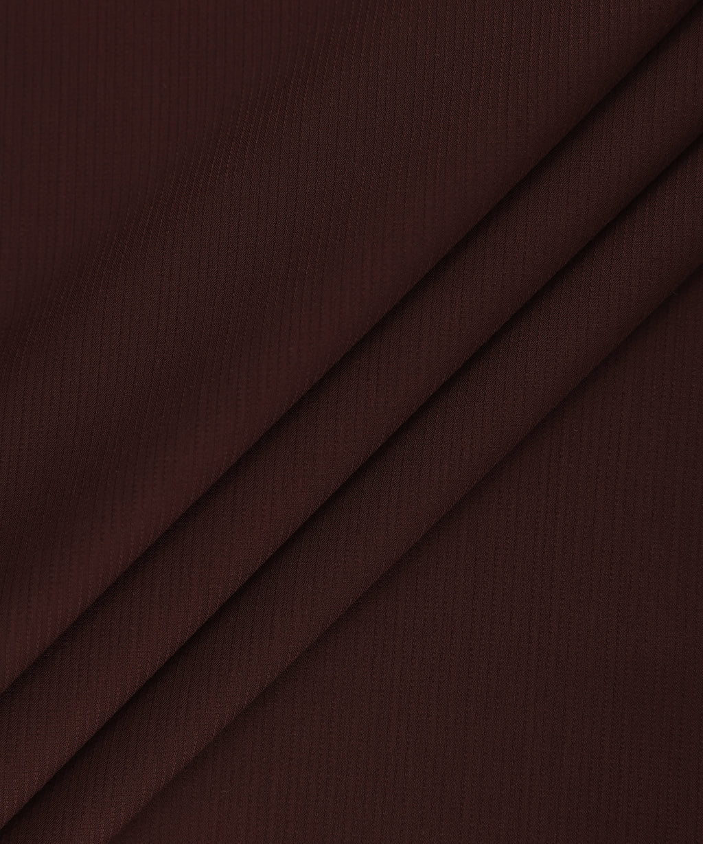 Men Unstitched Viscose Maroon Full Suit Fabric 