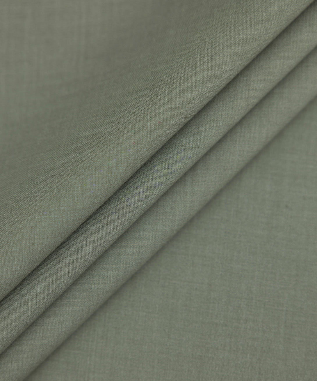 Men Unstitched Blended Olive Full Suit Fabric