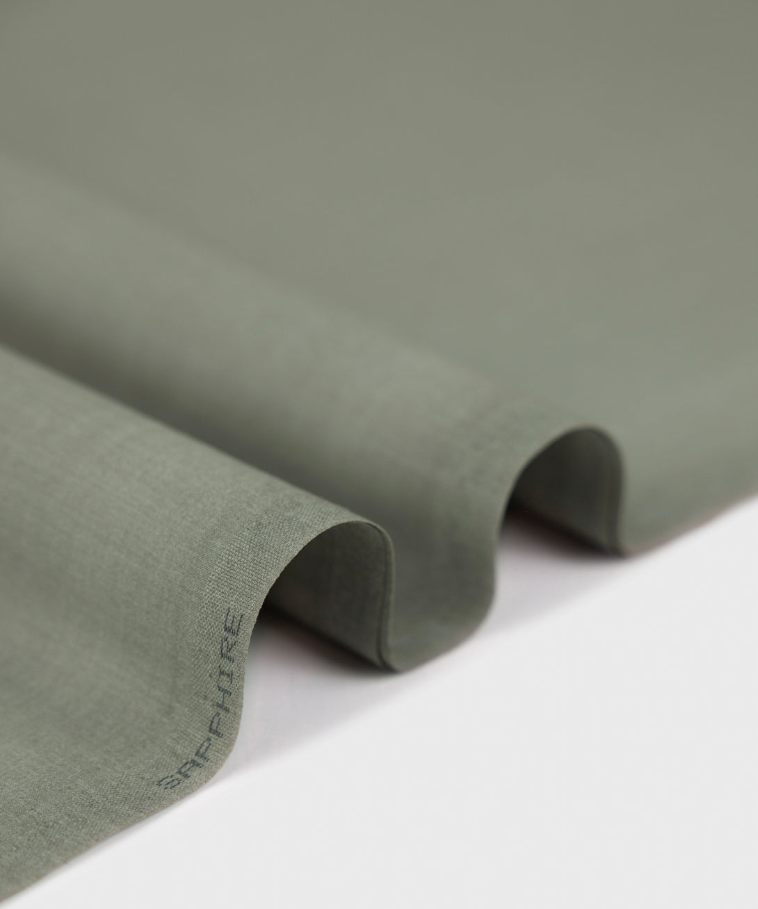 Men Unstitched Blended Olive Full Suit Fabric