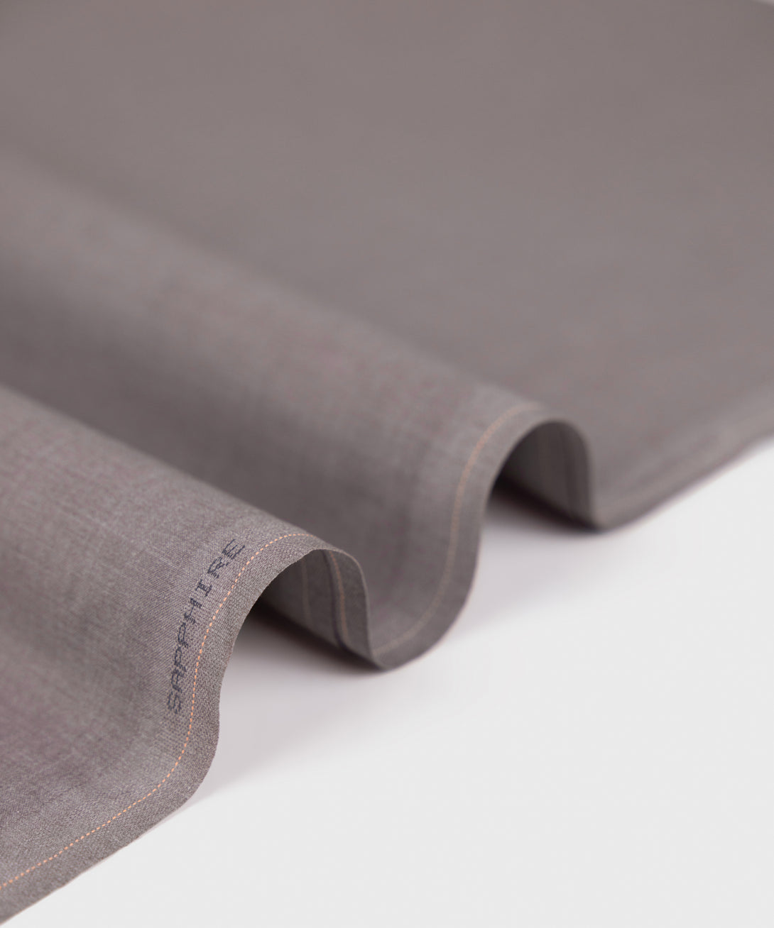 Men Unstitched Blended Mauve Full Suit Fabric