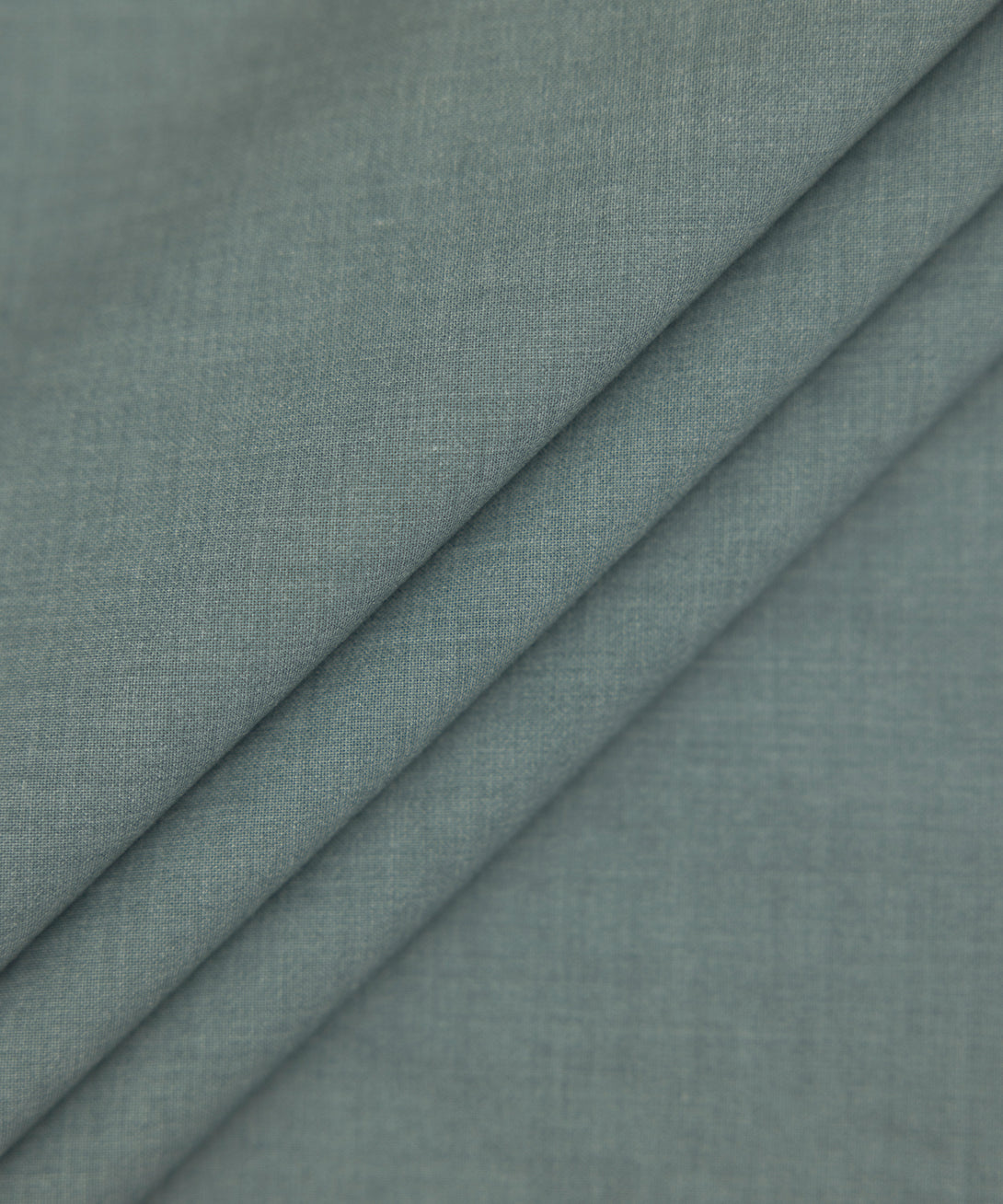 Men Unstitched Blended Green Full Suit Fabric