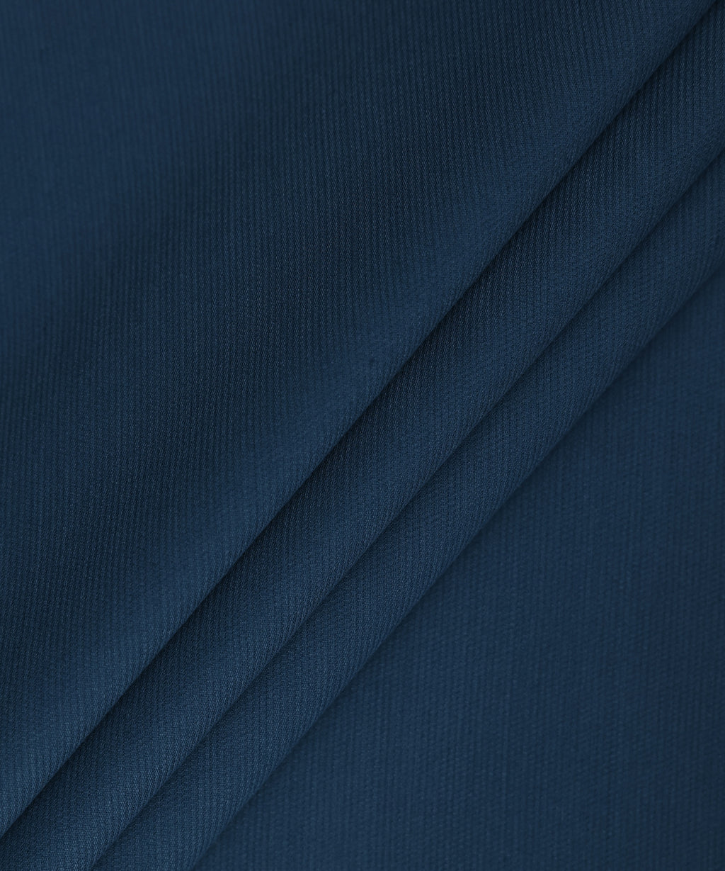 Men Unstitched Viscose Dark Royal Blue Full Suit Fabric 