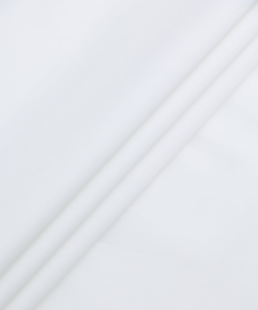 Men Unstitched Viscose White Full Suit Fabric