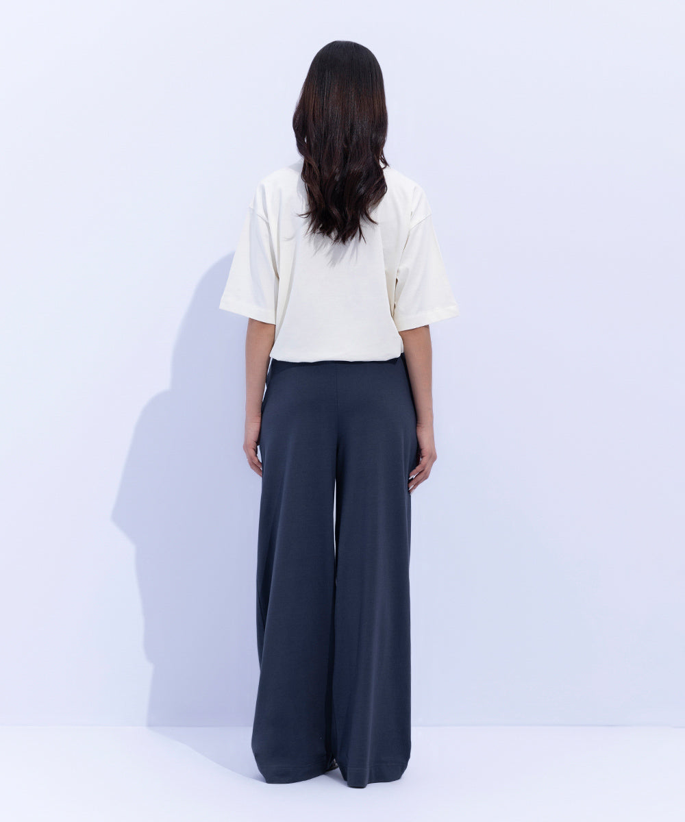 Women's Western Wear Blue Culottes