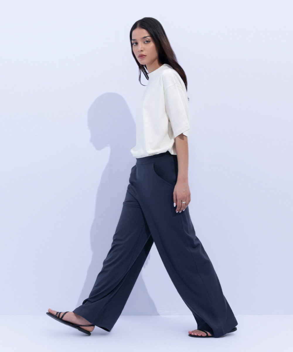 Women's Western Wear Blue Culottes