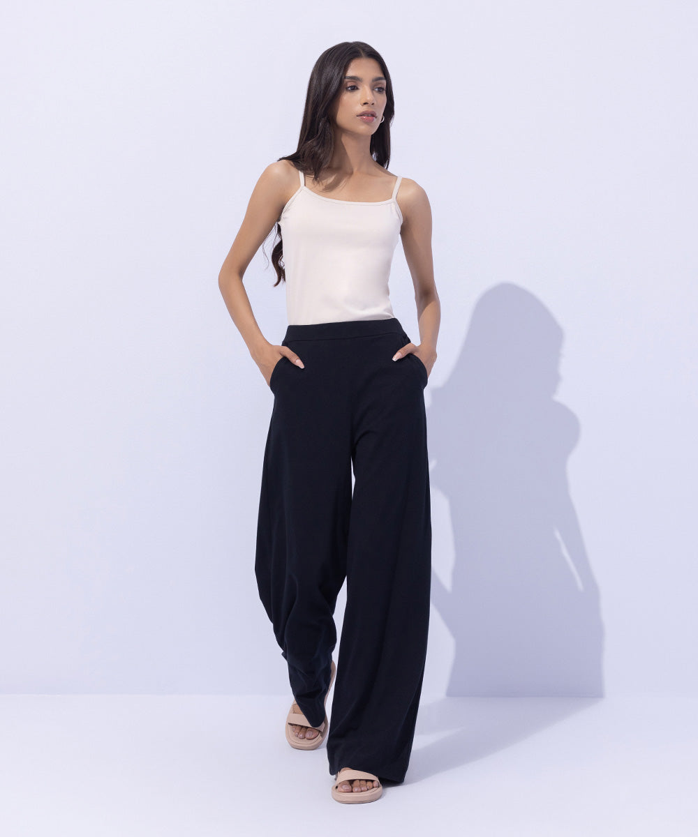 Women's Western Wear Black Culottes