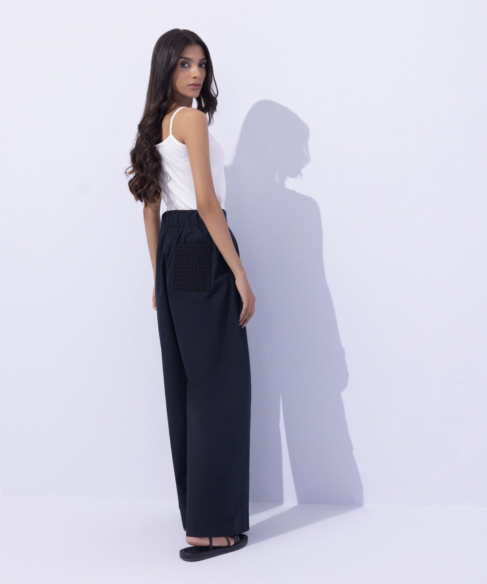 Women's Western Wear Black Trousers