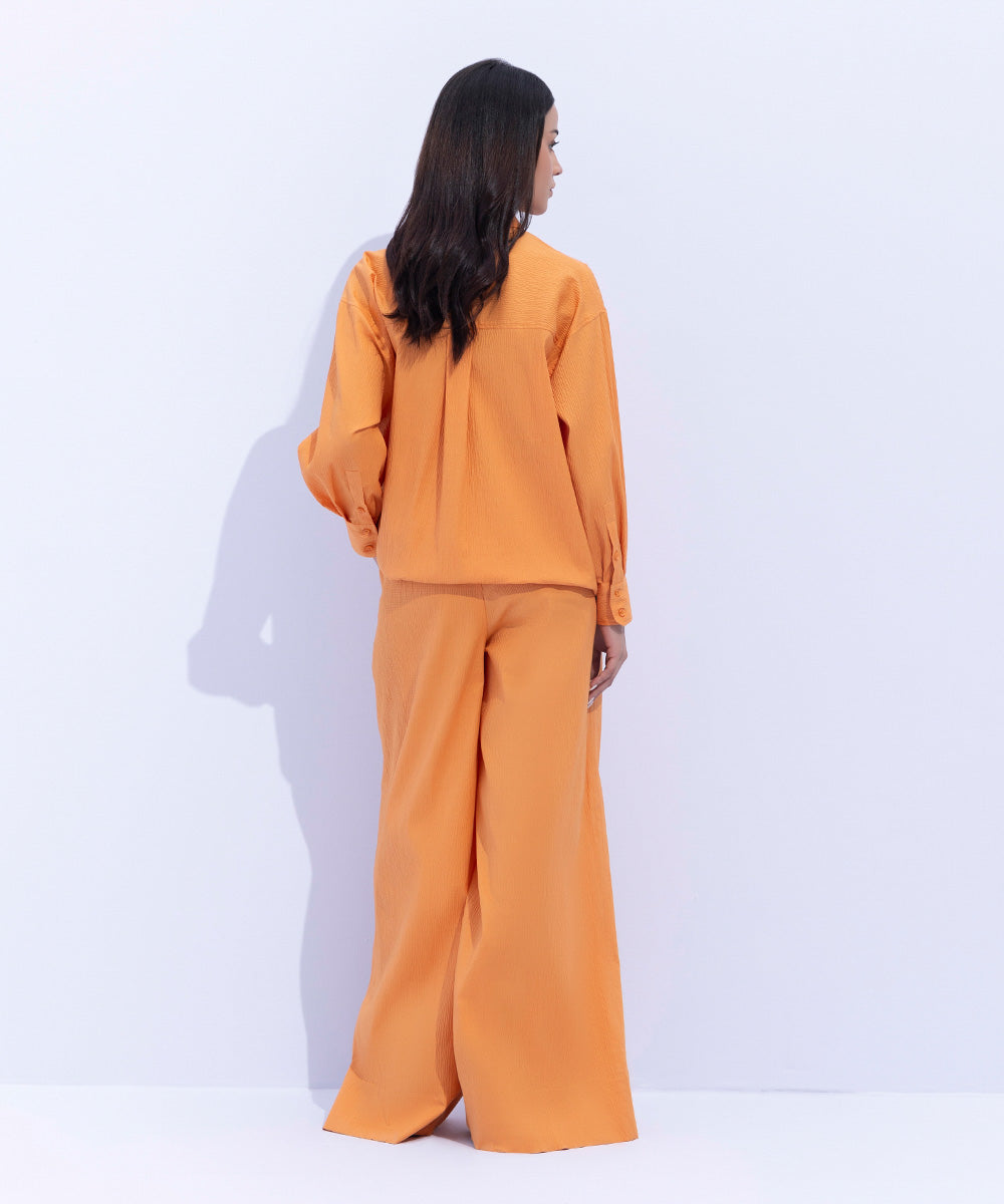 Women's Western Wear Orange Trousers