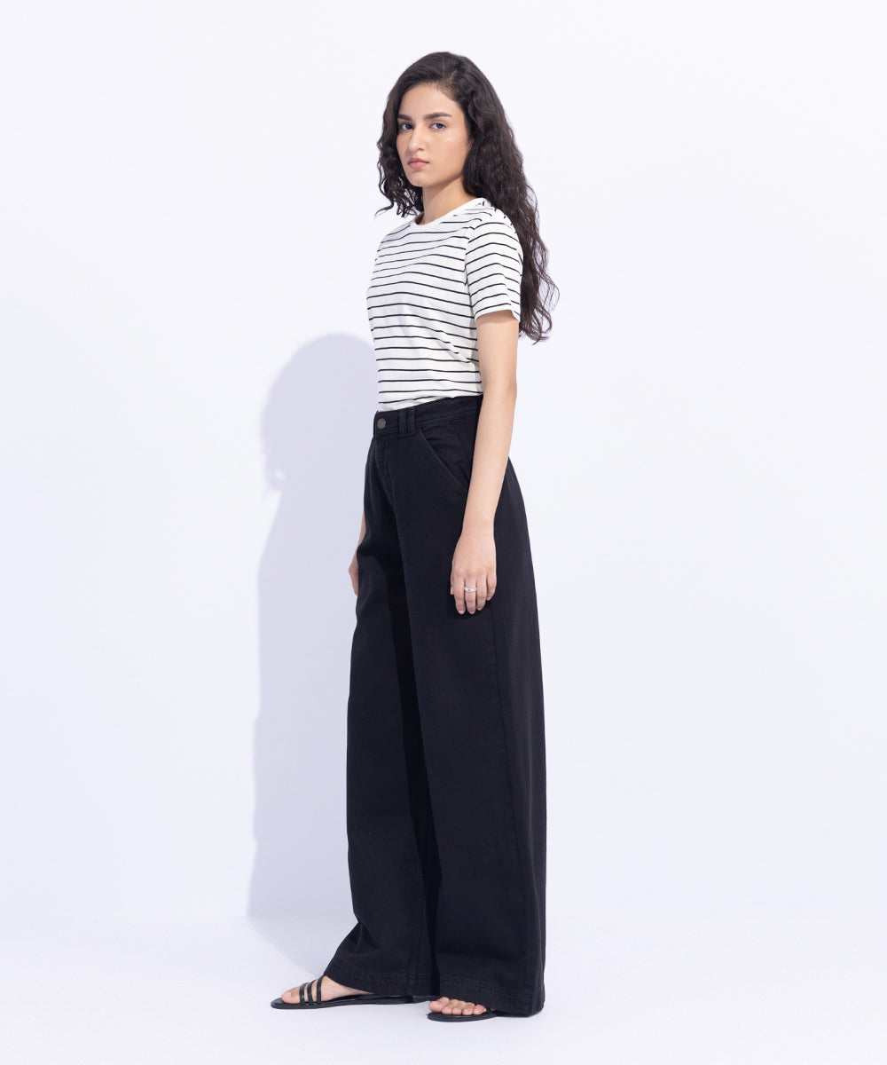 Women's Western Wear Black Trousers