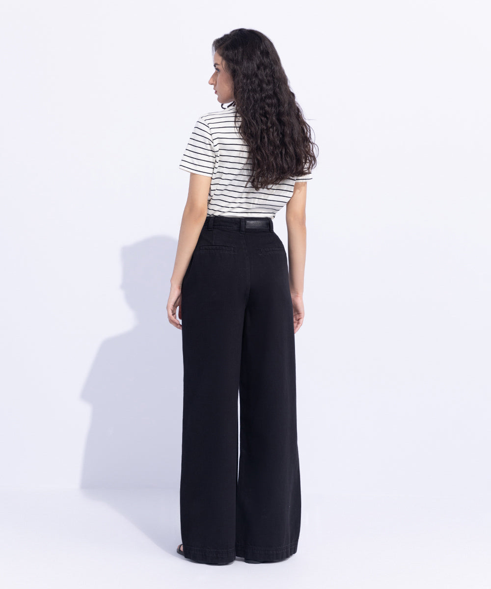 Women's Western Wear Black Trousers