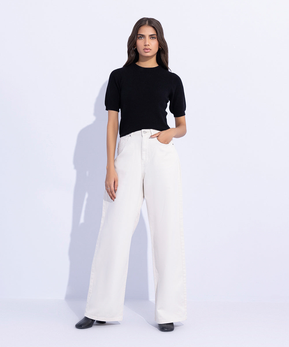 Twill Slouchy Trousers