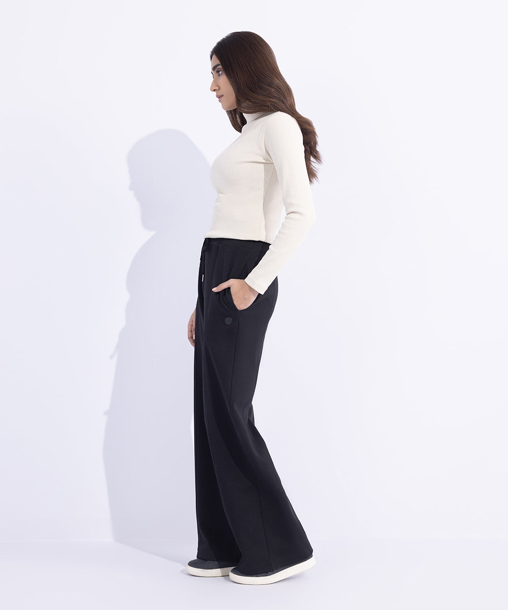 Women's Western Wear Black Trousers