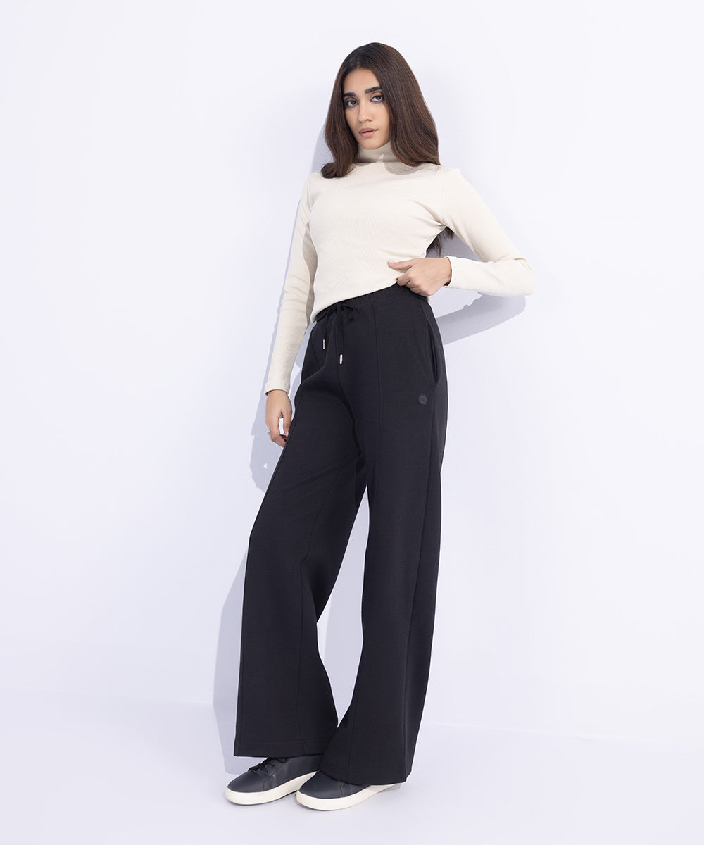 Women's Western Wear Black Trousers