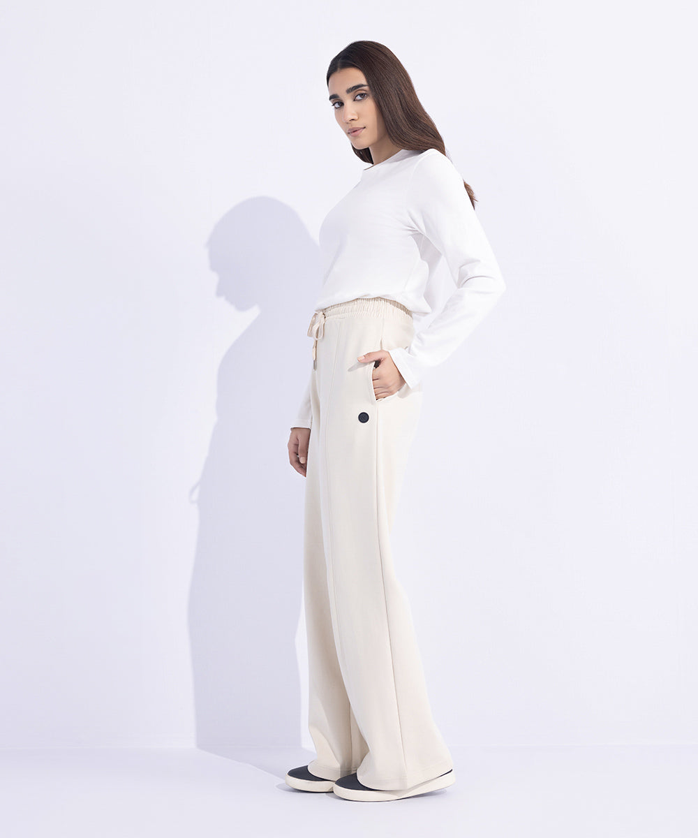 Women's Western Wear Off White Trousers