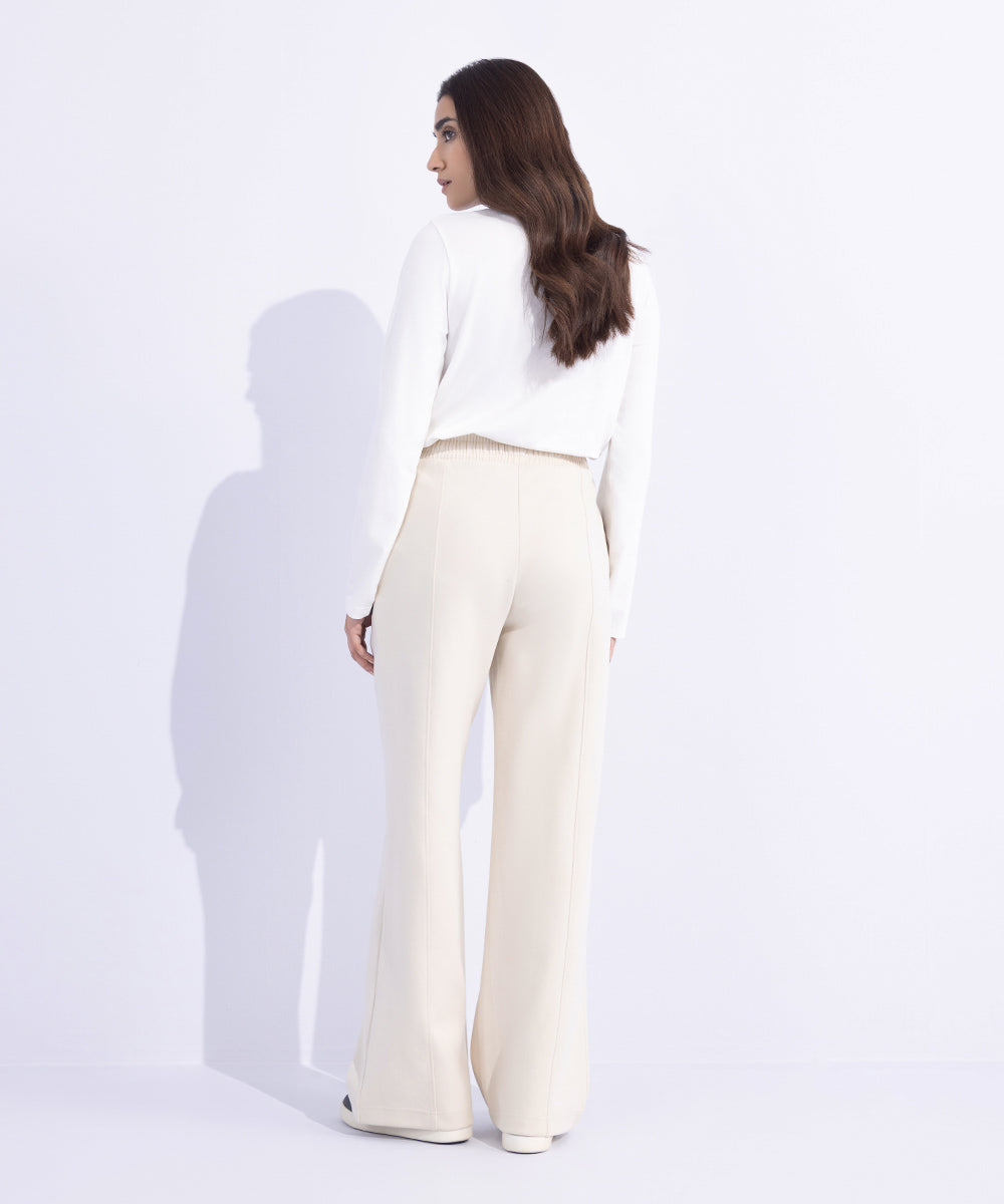 Women's Western Wear Off White Trousers