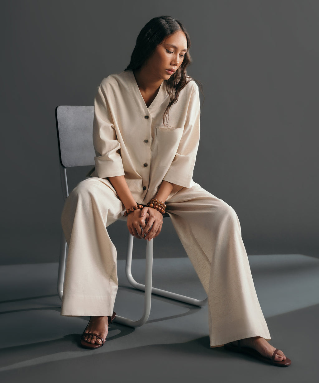 Linen Blend Trousers