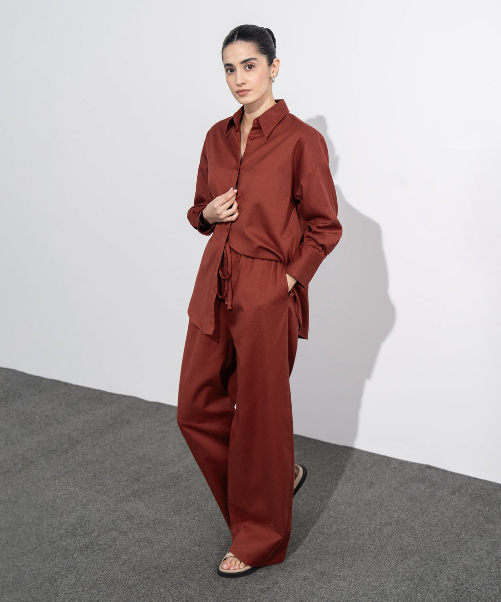 Linen Blend Trousers