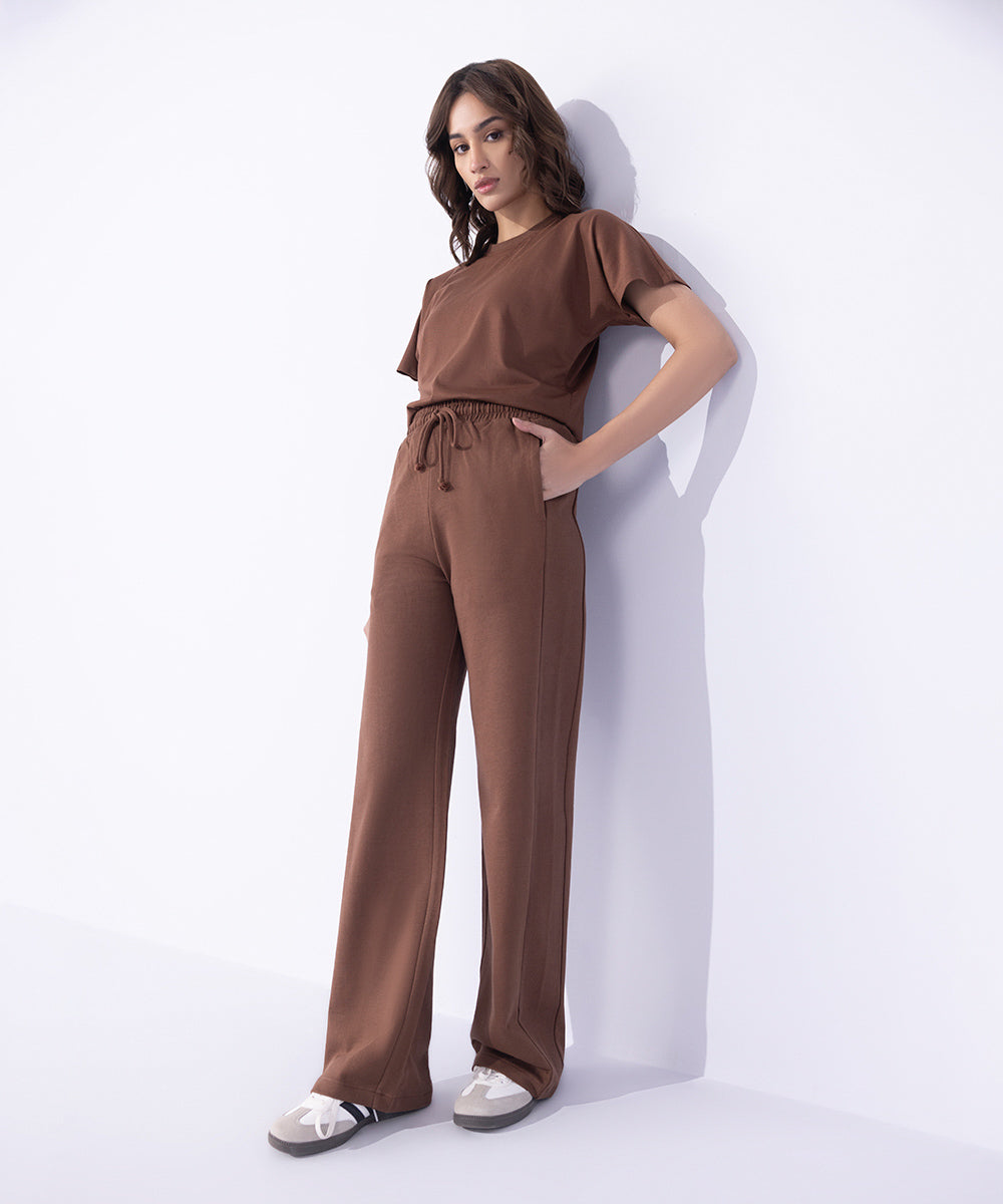 Women's Western Wear Brown Trousers