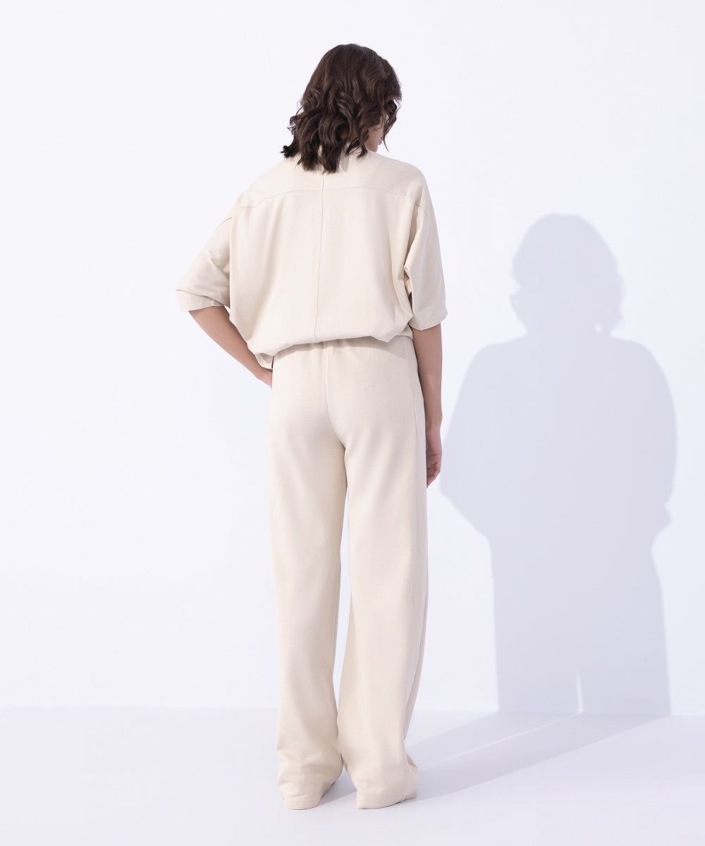 Women's Western Wear Off White Trousers