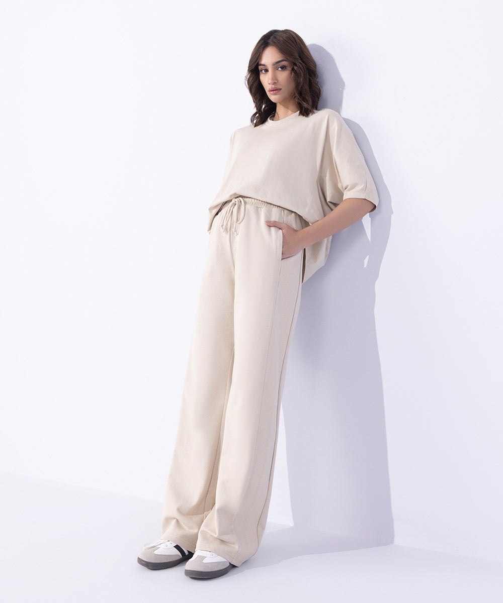 Women's Western Wear Off White Trousers