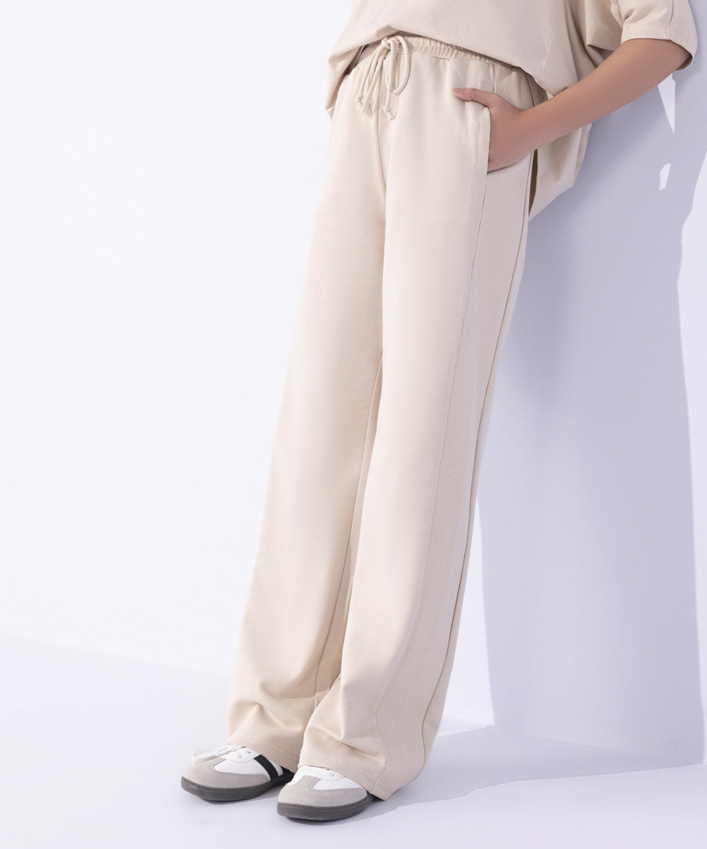 Women's Western Wear Off White Trousers