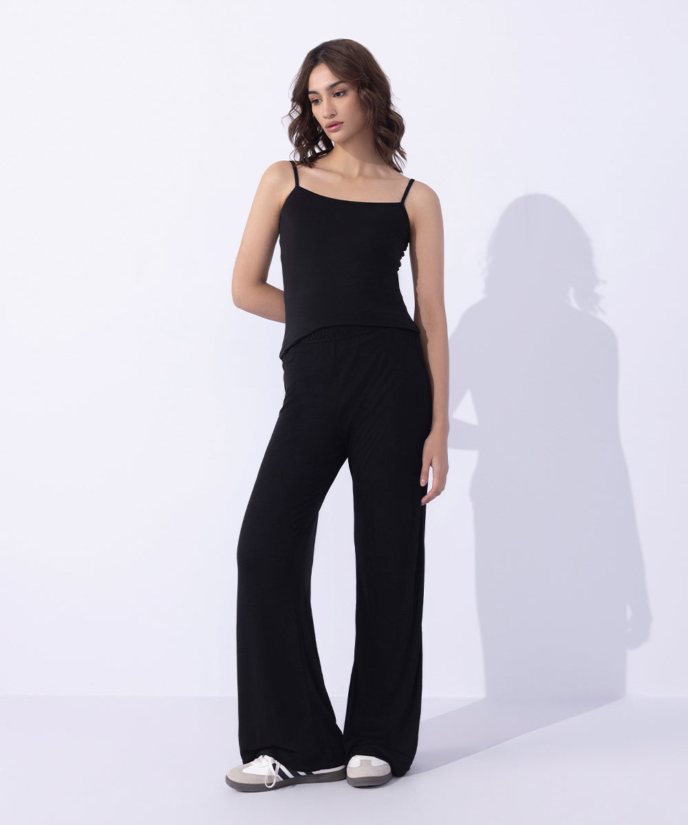 Women's Western Wear Black Culottes