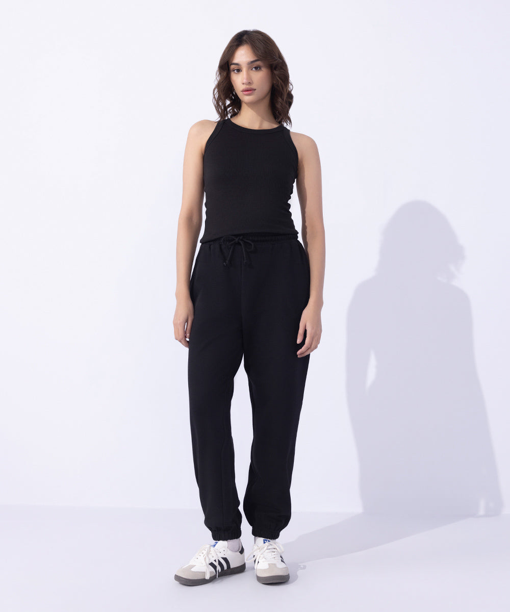 Women's Western Wear Black Jogger Pants