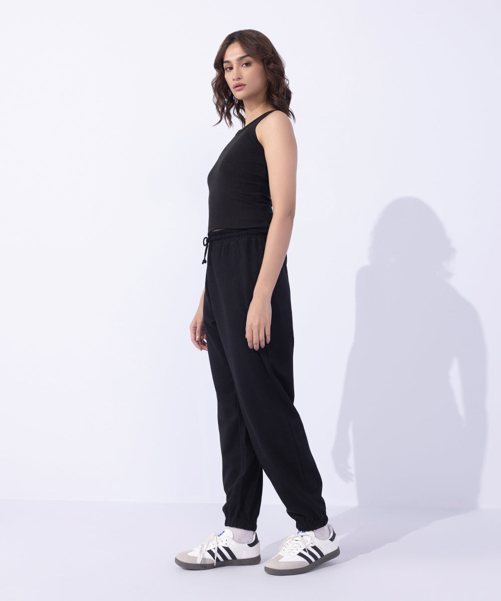 Women's Western Wear Black Jogger Pants