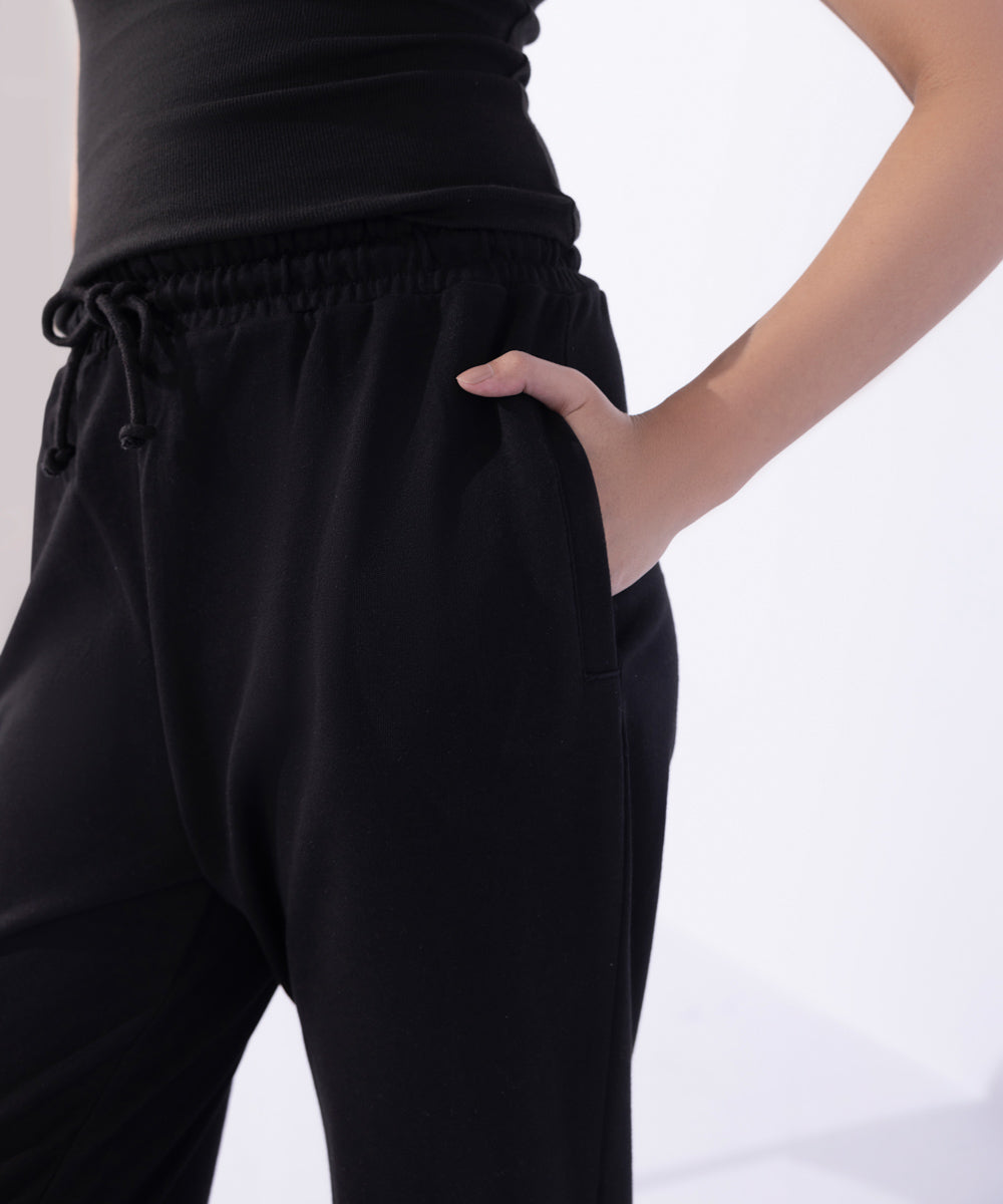 Women's Western Wear Black Jogger Pants