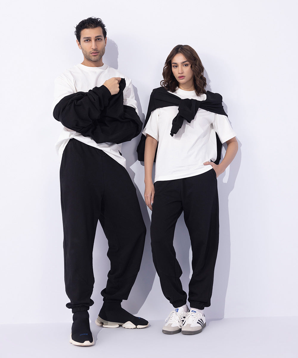 Unisex Western Wear Black Jogger Pants